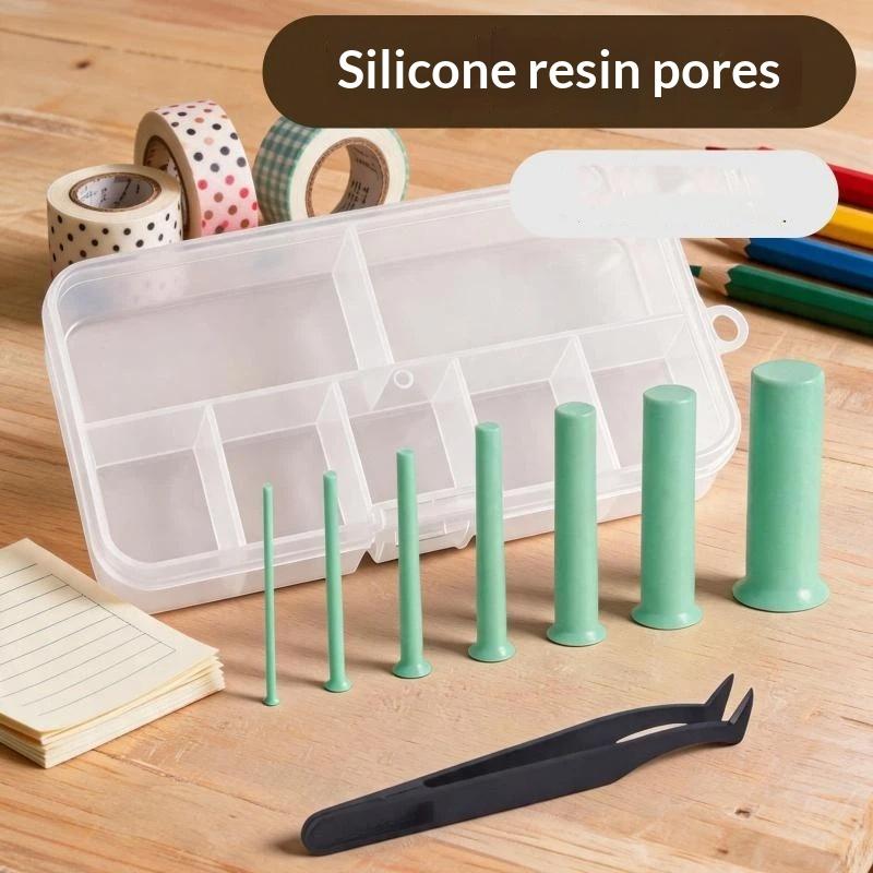 Silicone Epoxy Resin Molds Set - Conjunto de perfuradores de resina em