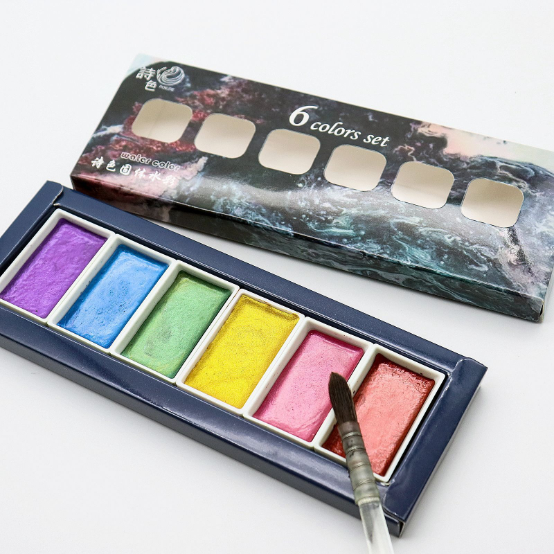 Watercolor Paint Set Solid Pigment - Conjunto sólido de pigmento aquarela de