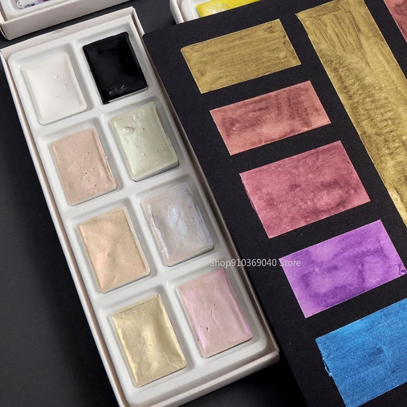 Branco noite mestre sólido pig - Watercolor Paint Set Solid Pigment avaliação e preço