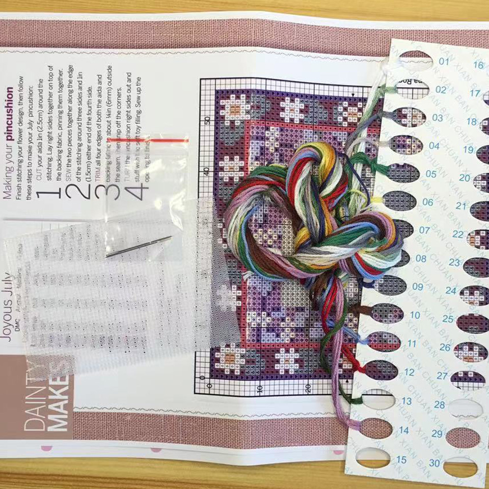 Zc170 kits de ponto cruz conju - Cotton Embroidery Thread Skeins avaliação e preço