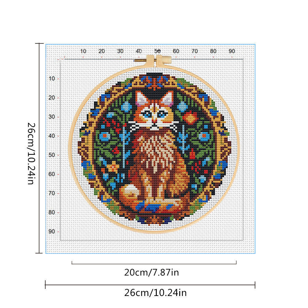Diy ponto cruz gato animal 11c - Cotton Embroidery Thread Skeins avaliação e preço