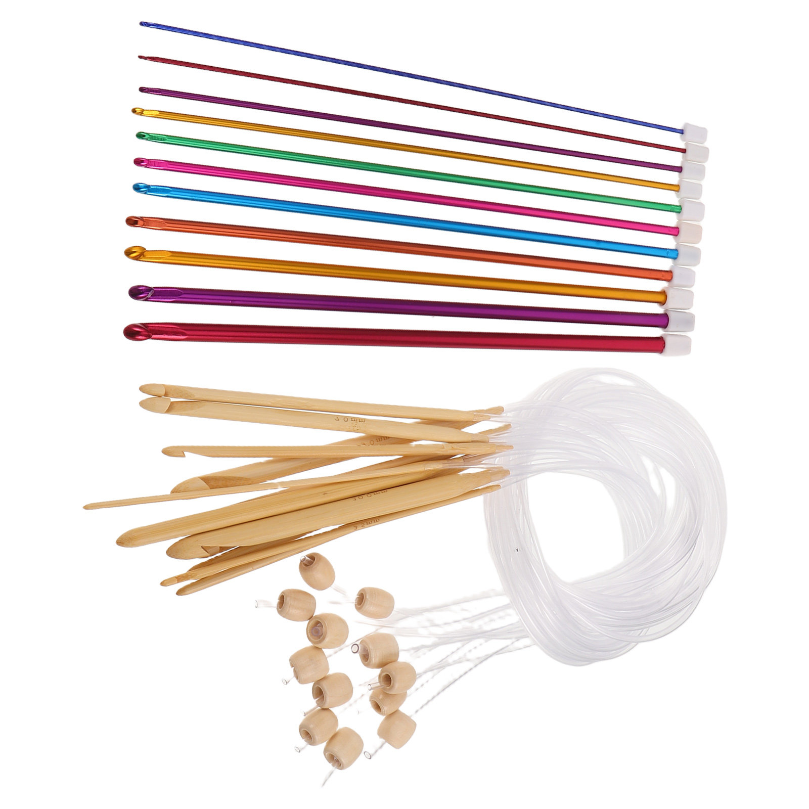 1 conjunto de agulhas de croch - Wooden Crochet Hooks Ergonomic Handle avaliação e preço