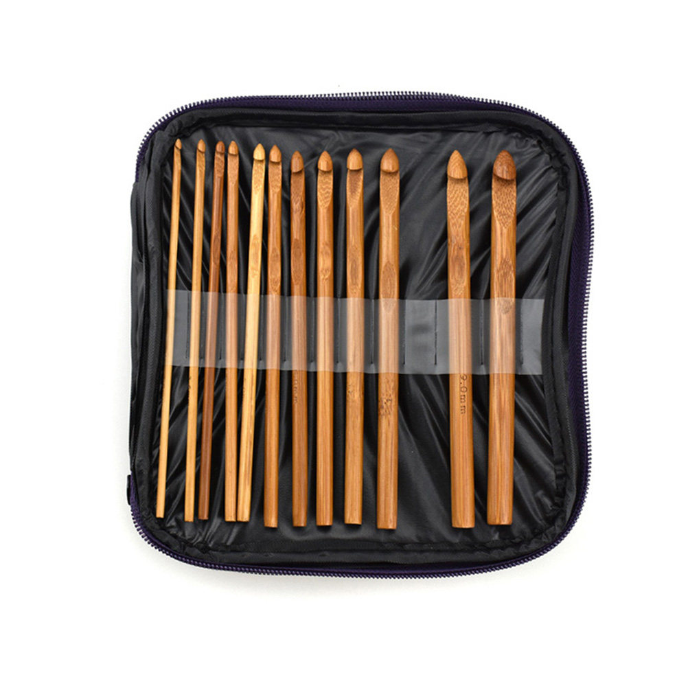 1 conjunto de agulhas de croch - Wooden Crochet Hooks Ergonomic Handle avaliação e preço