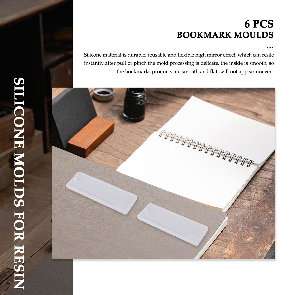 AA83 Conjunto com 6 Moldes de  - Silicone Epoxy Resin Molds Set avaliação e preço