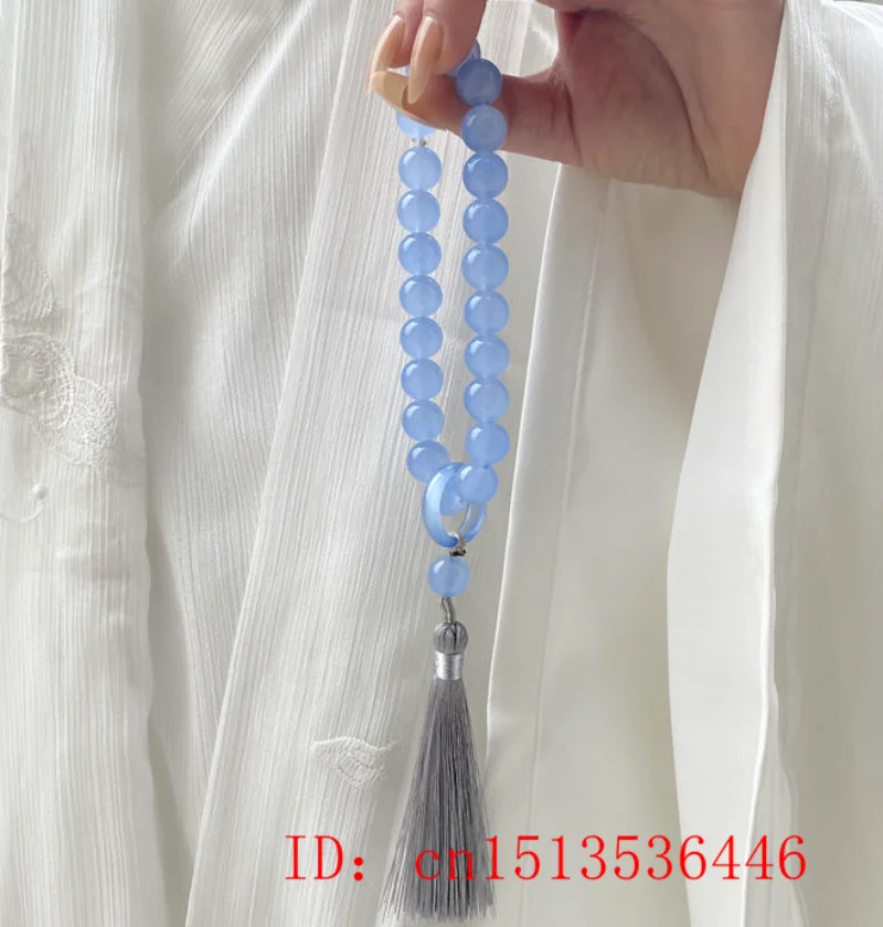 Green Jade Stone Beads Tassel  - Beading avaliação e preço